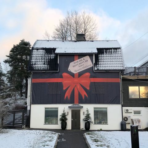Stibo Complete - Odd facadebanner to Skandiamäklarna!
